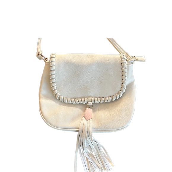 BIG BUDDHA | cream crossbody fringe bag - Picture 2 of 6